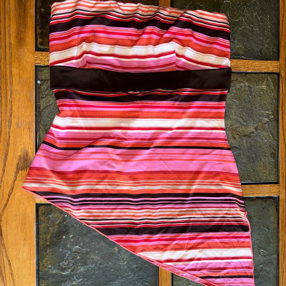 Striped Strapless Shirt